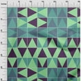 thumbnail image 3 of oneOone Cotton Silk Sea Green Fabric Geometric Sewing Material Print Fabric By The Yard 42 Inch Wide, 3 of 4