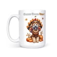 thumbnail image 2 of Happy Thanksgiving Soft Coated Wheaten Terrier Turkey Costume Pumpkins Autumn Leaves Mug Wheatie Dog Lover Coffee Tea Cup - 130144, 2 of 4