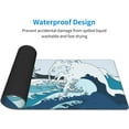 thumbnail image 4 of Japanese Gaming Mousepad, Great Wave and Mount Fuji XL Large Mouse Pad, Extended Keyboard Mats for Desk, Waterproof Big Long Computer Loptop Pads for Women Office, (Blue White, 31.5 * 11.8 in), 4 of 6