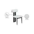 thumbnail image 2 of Meridian Furniture Dario Cream Boucle Fabric Dining Chair (Set of 2), 2 of 8
