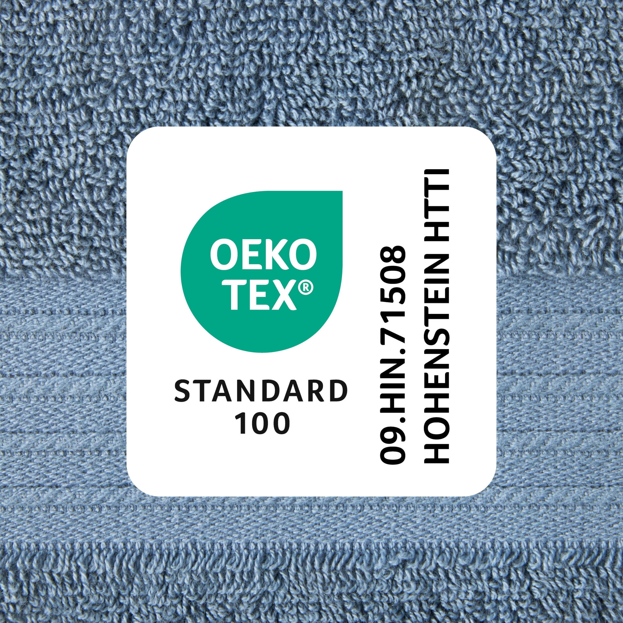 TOWN & COUNTRY EVERYDAY 4-Piece Solid Dobby Border Bath Towel Set, 30"x58", 100% Cotton, Plush & Absorbent 650GSM, Blue
