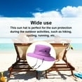 thumbnail image 3 of Enfant Extérieur Chapeau de Soleil Cheval Queue Trou Chapeau Pêcheur Protection Solaire Chapeau d'Été, 3 of 7