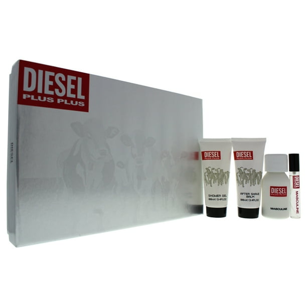 Diesel Diesel Plus Plus Masculine Cologne Gift Set for Men, 4 Pieces
