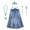 Dress with Accessories, variant on Snow Princess Elsa Dress Girls Cosplay Party Fancy Child Costume Christmas Dress up