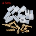 thumbnail image 2 of Uxcell 1 Pin Electrical Wire Connector Male Female Terminal Housing for Car White Plastic 4 Sets, 2 of 5