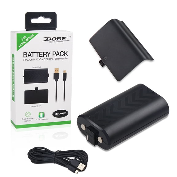 Xbox One/X/S Universal Controller Battery Pack - 1200mAh Rechargeable Battery with Custom Battery Cover | Long-Lasting Power, Easy Installation for Xbox One, One X, One S Wireless Controllers