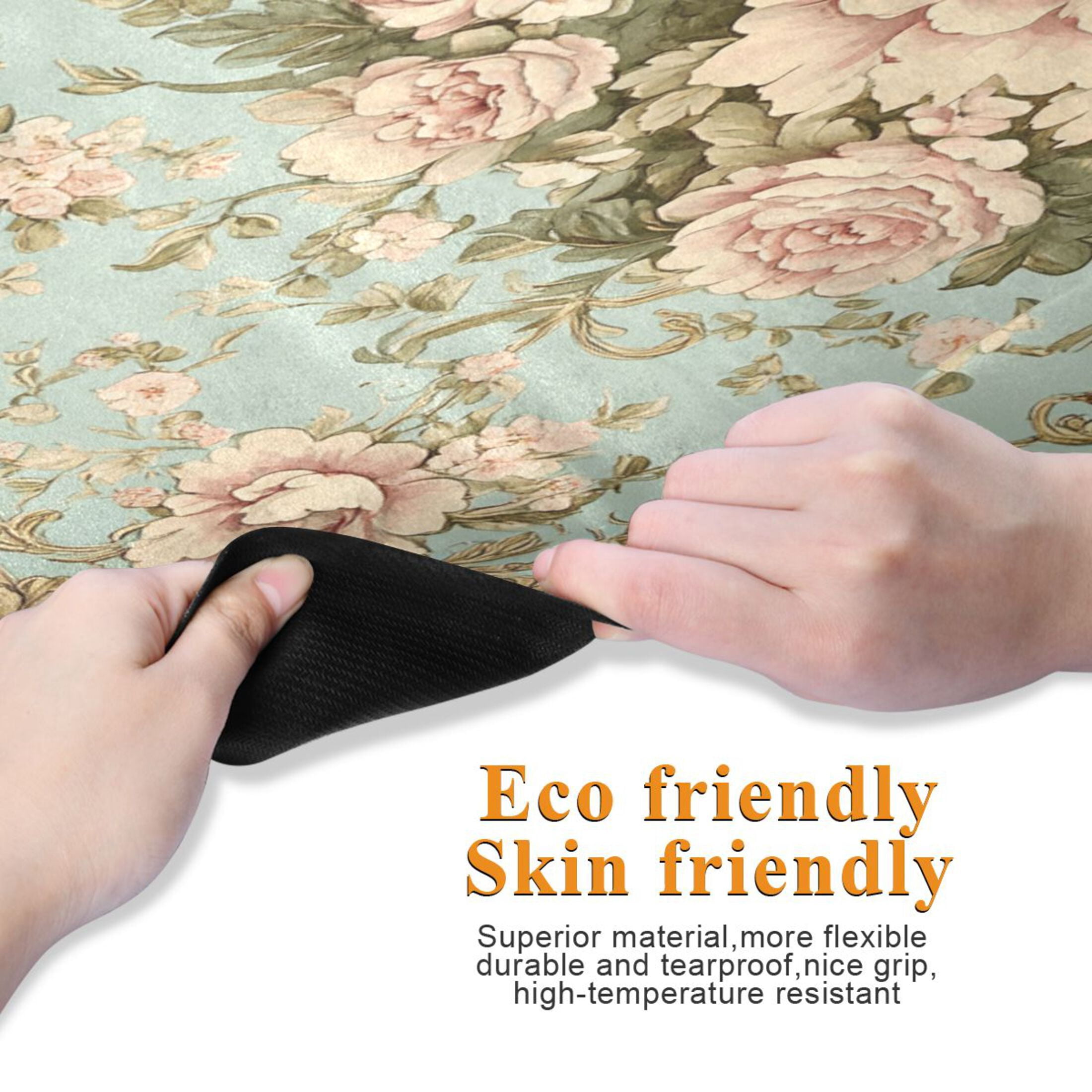 BZSMCE Yoga Mat Women Blossom Design Pattern Fitness Mat