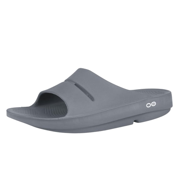Recovery Slide OOFOS ooAhh Slate para mujer 16 hombre 14