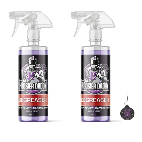 Hoosier Daddy 16oz Degreaser - Ultra-Tough Formula Destroys Grease, Oil, & Grime - Perfect for Cars & Garages   Air Freshener (2-Pack)