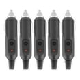 thumbnail image 2 of Lighter Plug, Plastic, Metal Practical 5A Car Lighter Plug, 12V 24V For Car 5pcs Socket DIY Plug Connector, 2 of 8