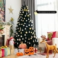 thumbnail image 5 of Costway 7ft Pre-lit Halloween Christmas Tree with 500 Purple LED Lights, 5 of 12