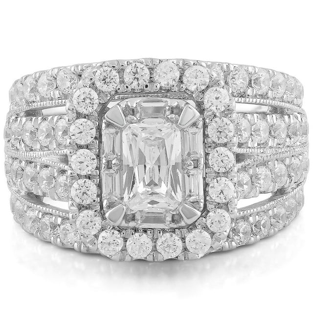 2.95 CT. T.W. Diamond Ring in 14k White Gold