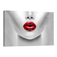 thumbnail image 1 of Cuadro Decorativo Labios Rojos Metálicos Canvas Revolution Cuadro 90 x 60 cm, 1 of 5
