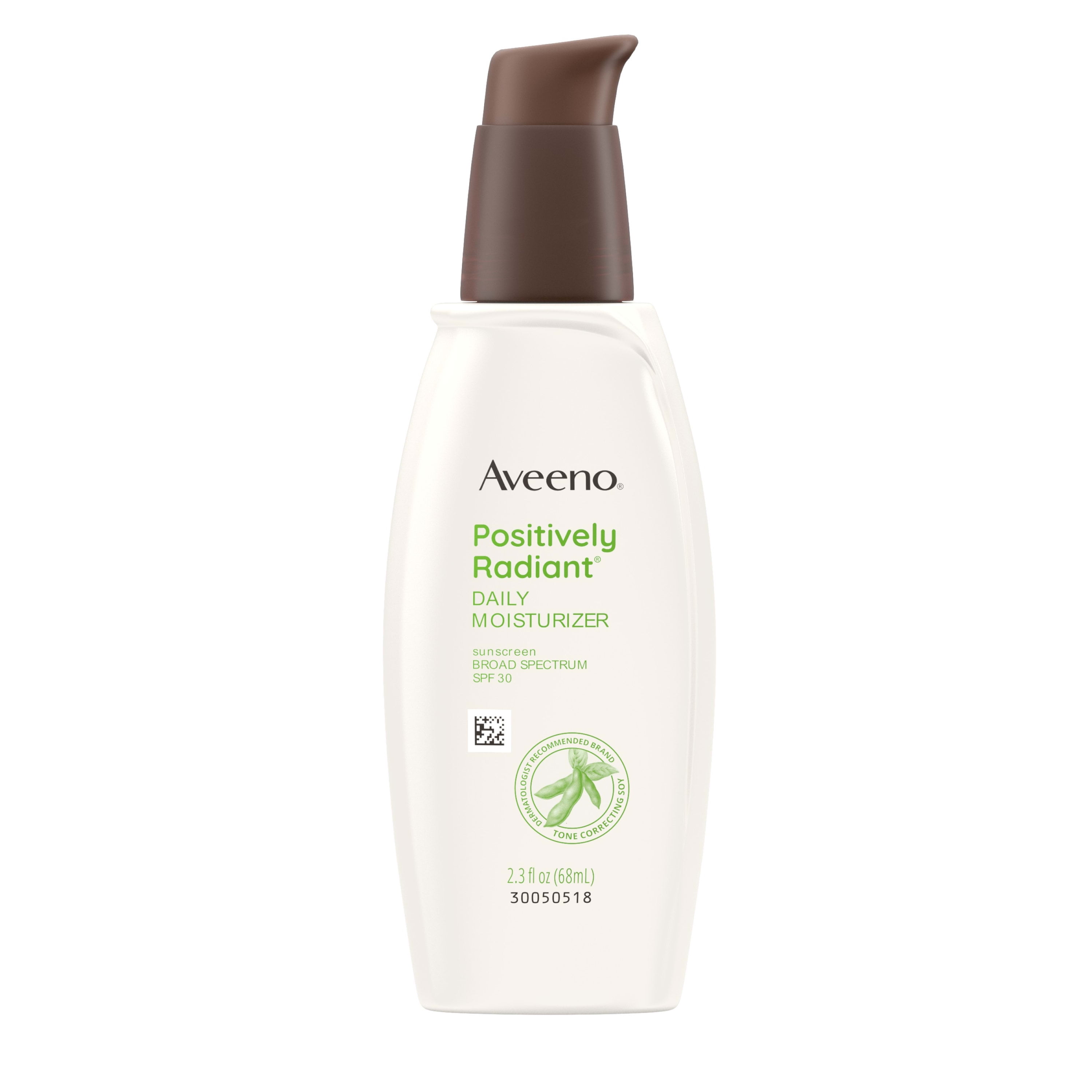 Aveeno Positively Radiant Daily Face Moisturizer with SPF 30, 2.3 oz