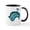 White/Black Inside, variant on CafePress - Dead Twitter Bird Mug - 11 oz Ceramic Mug - Novelty Coffee Tea Cup