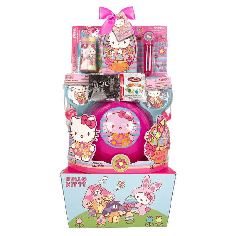 Hello Kitty Plush Easter Basket Gift Set 