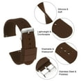 thumbnail image 6 of Uxcell Silicone Watch Band 24mm Rubber Watch Strap with Electroplated Stainless Steel Buckle for Men Women, Brown, 6 of 6