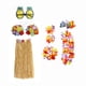 thumbnail image 2 of Conjunto de traje de tropical Accesorio Diadema Conjunto ajustable Ropa de baile para mujer para traje de playa Adultos , marrón, Los 80CM Macarena falda hawaiana, 2 of 8
