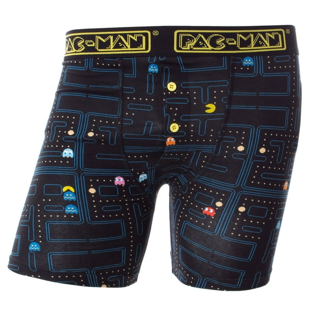 Pac-Man Mens' Game Board Game Over Boxer Brief Underwear (Medium