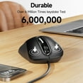 thumbnail image 5 of Wired Mouse, USB-A Wired , 1200 DPI Optical Tracking, 5 Buttons,Ergonomic Cord Mouse for PC/Mac/Laptop-Black, 5 of 9