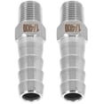 thumbnail image 1 of Greenadscape 2Ud Adaptador Recto Para Manguera Con Rosca Externa Npt Sin Herramientas Plata, 1 of 8