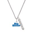 thumbnail image 1 of Delight Jewelry Silvertone Royal Blue ''Big Sister'' with Heart Silvertone Guardian Angel Bar Charm Necklace, 23", 1 of 4