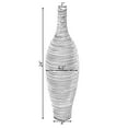 thumbnail image 7 of Uniquewise Modern Decorative Bottle Shape White Floor Vase Ribbed Design Small, 7 of 7