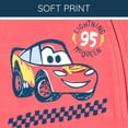 thumbnail image 6 of Disney Cars Baby Boys' 2-Pack Footed One-Piece Sleep N' Play McQueen Coral White, 6 of 6
