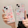 thumbnail image 2 of Fundas de teléfono transparentes con dibujos de Kirbies Sanrio Kuromi para iPhone 14 13 12 11 Pro Max XR XS MAX 8X7 SE funda trasera suave Y2k Girl xuanjing  unisex, 2 of 2