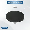 thumbnail image 3 of Uxcell 20-Pack Rubber Solid Discs Washers 25mm OD x 3mm Thick for HVAC Black, 3 of 6