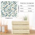 thumbnail image 6 of Yayeee 6 Pack Kitchen Dish Cloths Set for Washing Soft Drying Absorbent Microfiber Towels, Darker Leafy Pattern, 6 of 9