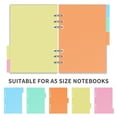 thumbnail image 6 of ELAYARD Tab Dividers 6-Hole Tab Dividers with Labels Index for A5 Binder Planner or Notebook Organization 10Pcs(8.27X6.26X0.04in), 6 of 9