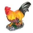 thumbnail image 4 of Decoración de gallo, adornos decorativos de jardín para exteriores, resistentes al agua, color rojo y marrón, atractivos y vivos, 4 of 14