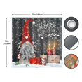 thumbnail image 4 of Christmas Shower Curtain for Bathroom Christmas Gnomes Shower Curtain Funny Santa Claus Shower Curtain with Hooks 72 x 72 Inch, 4 of 7