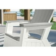 thumbnail image 1 of Suncast Adirondack Chair with Storage – Multi-Wall Resin, Outdoor Patio – Dove Gray/Ice Cube, 1 of 5