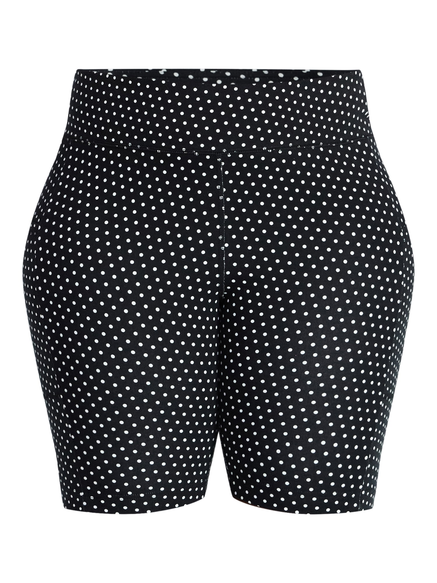 Terra & Sky Women's Plus Size Bike Shorts with Pocket, Sizes 0X-5X