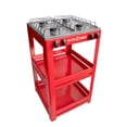 thumbnail image 1 of Parrilla de gas 4 quemadores con estante y cubierta de acero inoxidable ALFA  412-5, 1 of 3