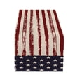 thumbnail image 2 of Tepsmf Independence Day Table Flag Red White Blue Star Striped Floral Print Dining Table Decoration, 2 of 6
