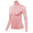 thumbnail image 1 of FashionOutfit Women's Solid Long Sleeve Slim Basic Turtleneck Top, 1 of 1