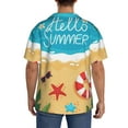 thumbnail image 3 of Fotbe Hello Summer1 Camisa Estampada de Manga Corta para Hombre, Casual de Verano, Estilo Playero, Sin Arrugas-Large, 3 of 5