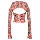 thumbnail image 5 of Verano nueva moda Sexy fiesta Spice Girls estampado Irregular manga larga camiseta de mujer Pompotops  FGAJ3231, 5 of 9