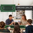 thumbnail image 4 of Soozier Poker Table Top 6-Player Poker Mat Water-Resistant, Green, 4 of 10