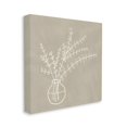 thumbnail image 3 of Stupell Industries Beige Botanical Herbs Leaves Vase Pattern Outline Canvas Wall Art, 17 x 17, Design by JJ Design House LLC, 3 of 5