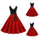 thumbnail image 1 of WILLBEST Vestidos de Algodon para Mujer Vestido Largo sin Mangas con Estampado de Lunares para Fiestas y Eventos Extra Grande, 1 of 3