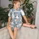 thumbnail image 4 of Balery Happy Snowmen Snowfall Conjunto de Pijama Infantil de Manga Corta con Estampado – Ropa de Dormir de Algodón Suave-4X-Large, 4 of 6