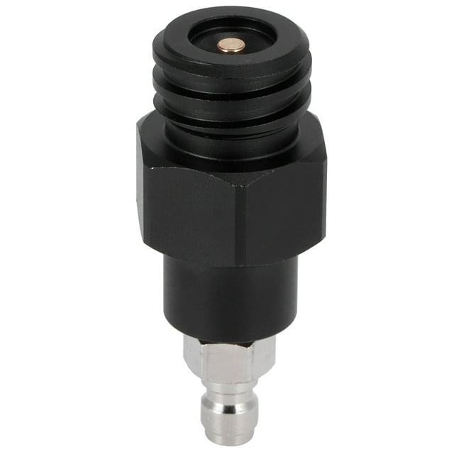8mm Male Quick Plug to Male Thread TR21-4 CO2 Cylinder Tank Adapter Connector for Soda ClubBlack