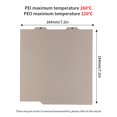 thumbnail image 2 of ZOUSSIQI Double-Sided Build Plate, PEO Smooth Diamond + PEI Spray Texture Spring Steel 184x184mm Without Soft Magnetic Base, Hot Bed Platform for Printing for A1/Mini 3D Printers CA919-29357, 2 of 9