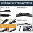 thumbnail image 3 of Limpiaparabrisas AUTOBOO de 28 cm + 28 cm con 28 cm en la parte trasera para Ford Escape 2013-2019, 3 of 8