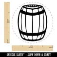 thumbnail image 2 of Wooden Barrel Wine Cask Storage Self-Inking Rubber Stamp Ink Stamper - Red Ink - Large 1-1/2 Inch, 2 of 7