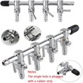thumbnail image 2 of 2Pcs Aquarium Air Flow Control Valve Lever Distributor Chromium Copper Four Hole Splitter Aquarium Air Tube, 2 of 5